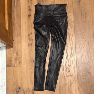 Black Faux Leather Leggings